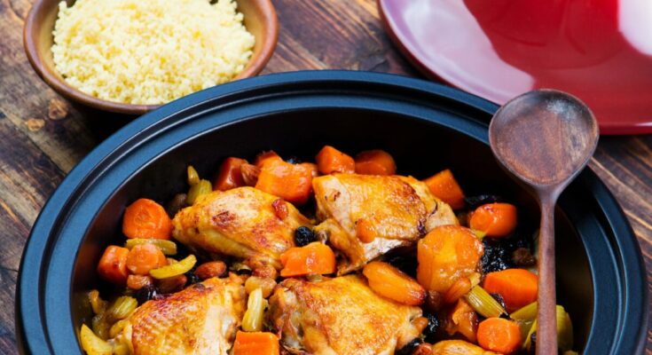 diétás csirkemell recept: marokkói csirke tagine
